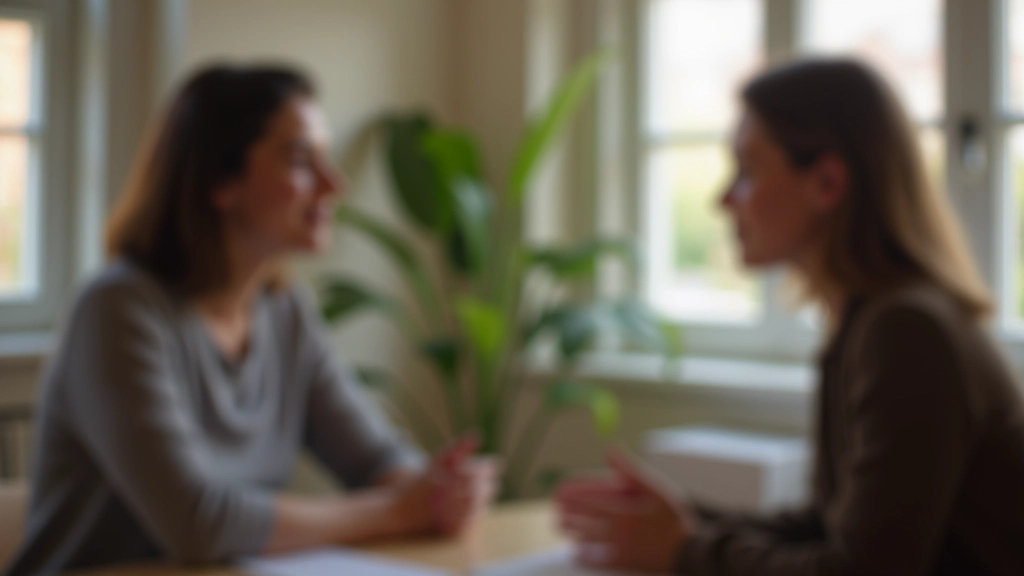 Facilitador em conversa individual com participante do programa